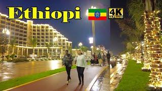 የቦሌን መንገድ ለውጥ ለማመን ይከብዳል | Addis Ababa Walking Tour  BOLE @Night  Ethiopia [4K