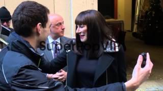 Anjelica Huston at the 'LIVE! with Kelly and Michael' stu...