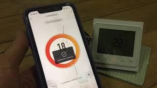 Терморегулятор PWT 002 подключение к Wi Fi.