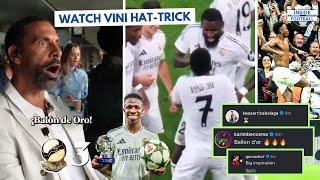 Vinicius Jr. HAT-TRICK vs Dortmund | Rio Ferdinand, Benzema & Garnacho Ballon d'Or⏳ Reaction!