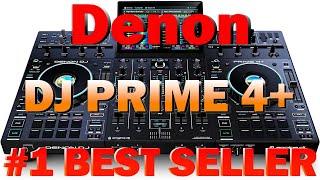 Denon DJ PRIME 4+: DJ Controller & Mixer with 4 Decks, Wi-Fi Music Streaming (B0C85GXWZV)