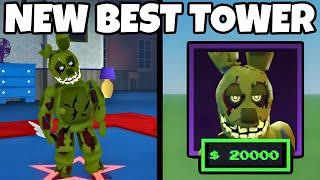 NEW SPRINGTRAP TOWER IS CRAZY OP - Roblox Five Nights TD (FNTD)