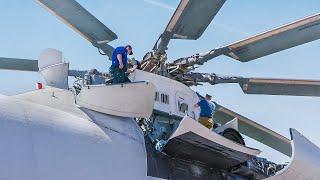 El loco proceso de poner en marcha el helicóptero más grande jamás producido en el mundo