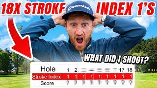 I played 18 Holes using ONLY The HARDEST Holes from 18 different Golf Courses!