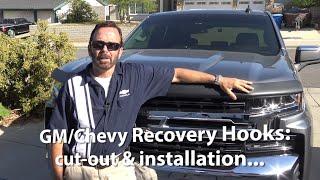 Installing GM/Chevy Recovery Hooks on my 2019 Silverado LT w/Paul Henderson 4K 4-17-2021