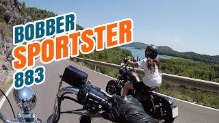 Sportster 883 Bobber  Ruta por montaña