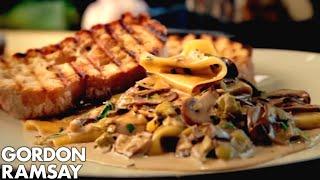 Mushroom, Leek and Tarragon Pasta | Gordon Ramsay