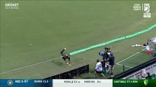 Steve Smith Superman effort to save a boundary