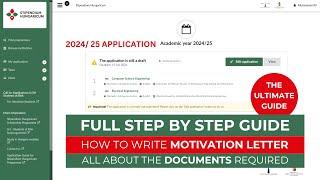 FULL Step by step Application Guide | Stipendium Hungaricum scholarship 2024