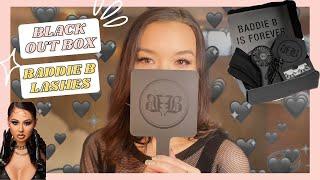 BADDIE B LASHES BLACKOUT BOX | unboxing + first impressions |  SIMPLYSHELLABY