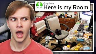 Rating my Viewers NASTY Rooms...