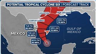 Tropical Storm Watches Issued For Mexico As Potential Tropical Cyclone Six Spins in Gulf of Mexico