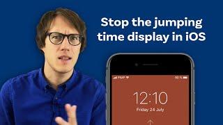 Improving the Typography of the iOS time display?