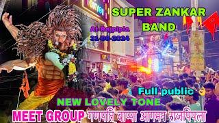 SUPER ZANKAR BAND 2024 // AT-RAJPIPLA // MEET GROUP RAJPIPLA // 31-08-2024 GANPATI AAGMAN