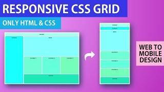 Responsive CSS Grid Tutorial