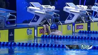 ISL 2020 Ryan Murphy Easily Wins Men's - 50 m Backstroke Skins