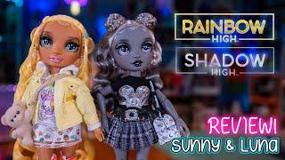 Rainbow High x Shadow High: Sunny & Luna Madison Doll Review!