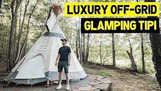 LUXURY OFF-GRID GLAMPING TIPI! (Full Airbnb Glamping Tipi Tour)