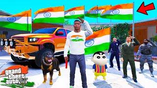 Franklin Celebrating 15 AUGUST Independence Day In GTA 5 | SHINCHAN and CHOP