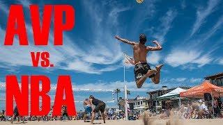 THE GREATEST BEACH VOLLEYBALL MATCH EVER | AVP vs. NBA