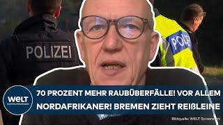 MIGRATION: 70% more robberies! Perpetrators mainly North Africans! Bremen pulls the ripcord