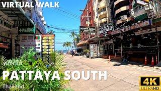 Virtual Walk 4K UHD – Pattaya South Area | Pattaya Beach Road Soi 13/1 to 13/4