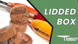 Woodturning: Using Carbide Tools To Make A Small Lidded Box | #woodturning