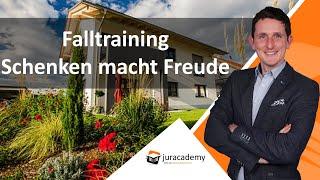 Falltraining - Schenken macht Freude ► juracademy.de