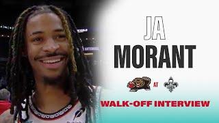 Ja Morant Walk Off Interview | Grizzlies at Pelicans