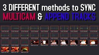 Different Audio Video synchronization methods in Resolve
