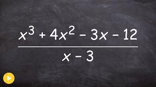 Dividing polynomials using long division