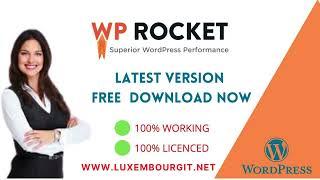 Wp Rocket Wordpress Plugin Free Download | 2024 Update | Limited Offer