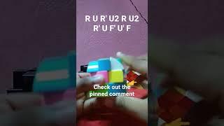 Cylinder/Barrel cube parity algorithm •Cube Wallah