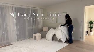 My Living Alone Diaries | Moving into my new apartment Pt.5, Shopping, settling in, organising...