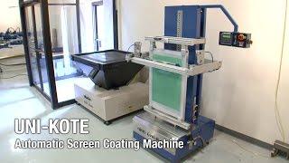 Uni-Kote Automatic Screen Coater - M&R Screen Printing Equipment