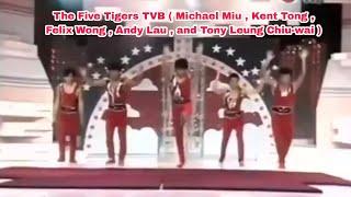 The Five Tigers TVB ( Michael Miu , Kent Tong , Felix Wong , Andy Lau , and Tony Leung Chiu-wai )