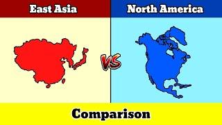 Let's Compare North America VS East Asia | Country Comparison | Data Duck