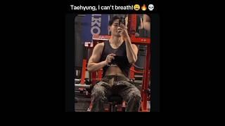 KIM TAEHYUNG WHAT ARE YOU DOING? #bts #taehyung #kpop #hot