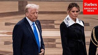 BREAKING NEWS: Donald And Melania Trump Arrive At Jimmy Carter's Funeral