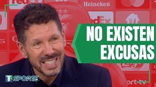 "JUGAMOS MAL": Diego Simeone, tras la HUMILLANTE GOLEADA de Benfica a Atlético Madrid en UCL