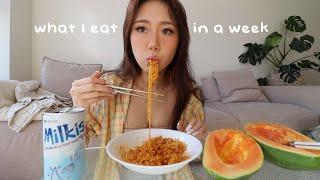 What I eat in a week (realistic bc I love food) 