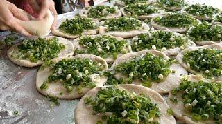 Chinese beef pie,Chinese pork pie ,Scallion Pancake/蔥油餅 -Taiwan Street Food