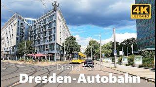 [4K-Auto Promenade] Driving from Dresden through Autobahn | POV Driving Video 