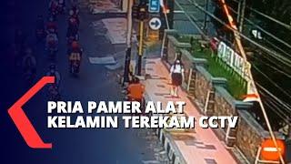 Pria Pamer Alat Kelamin ke Perempuan Terekam CCTV