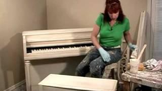 How-to faux paint antique distressed furniture faux finish and paint technique