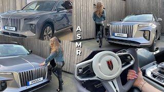 ASMR CAR TAPPING |  HONGQI E-HS9 | Anna F | High Heels