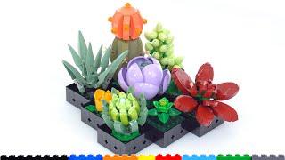 LEGO Succulents set 10309 review! Botanicals Collection part color & technique variety pack