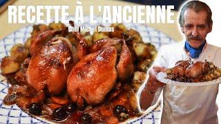 UNE RECETTE À L'ANCIENNE | Cailles sauce bleuets avec pommes parisiennes super facile et savoureux !