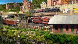 One of the finest and most famous model railroad layouts in the United States in HO scale