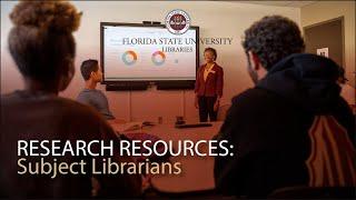 FSU Libraries: Scheduling a Consultation with Subject Librarians and Research Specialists